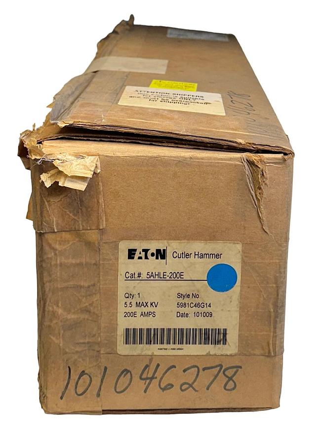 Used NEW EATON 5AHLE-200E / 5981C46G14 BUSSMANN SERIES LIMITING FUSE 5.5kV 200EA NSMP