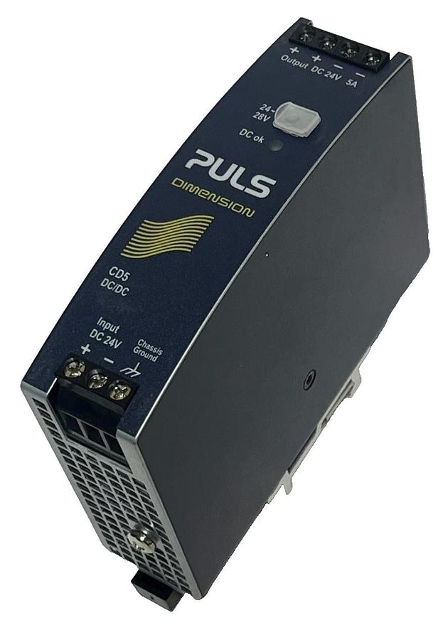 Used NEW PULS CD5.241 DC/DC Converter | 24V 5A 120W DIMENSION CD-Series DIN Rail