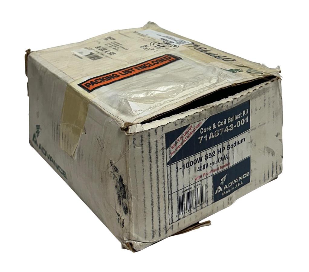 Used PHILIPS ADVANCE 71A8743-001 / 71A8743001 SAF-T-PLUS BALLAST KIT CORE/COIL NSMP
