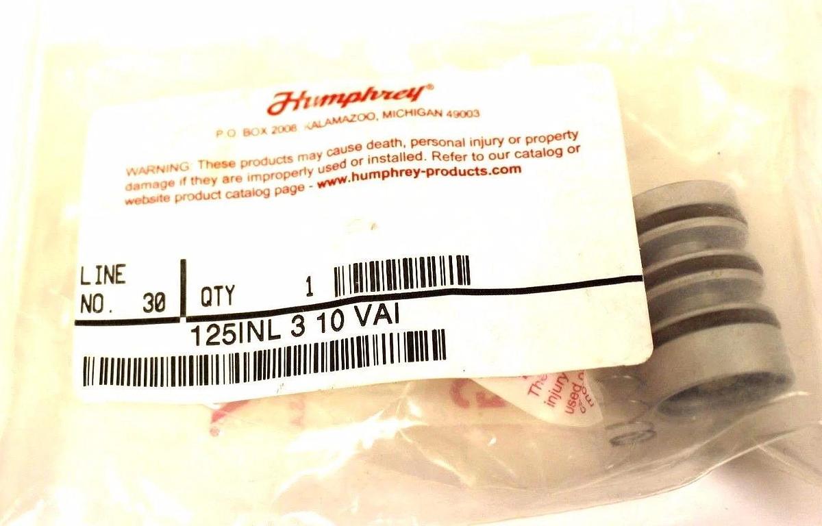 Used NEW HUMPHREY 125INL 3 10 VAI CARTRIDGE INSERT VALVE 3-WAY 1/8" 125INL310VAI