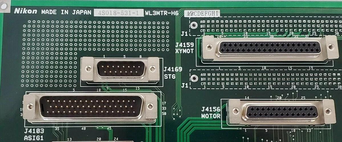 Used NIKON 4S018-531-1 WL3MTR H6 INTERFACE BACKPLANE BOARD 4S018-531-A