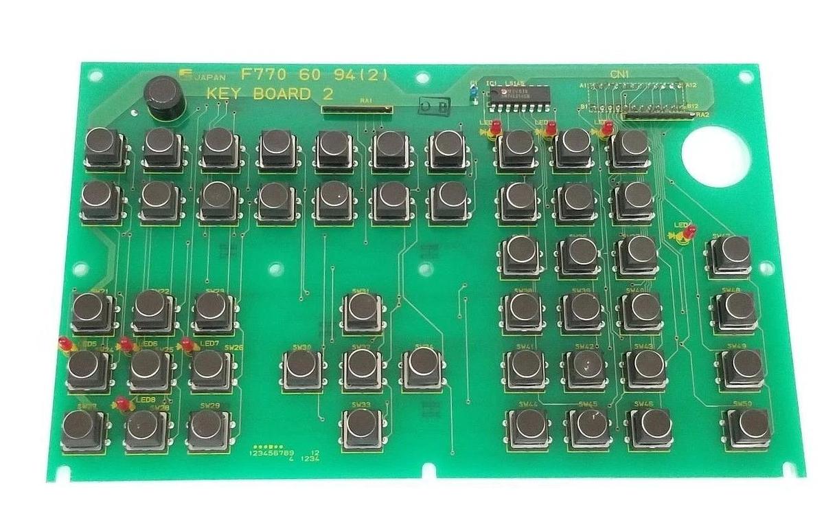Used FUJI ELECTRIC F770-60-94 (2) KEY PC BOARD 2 F7706094