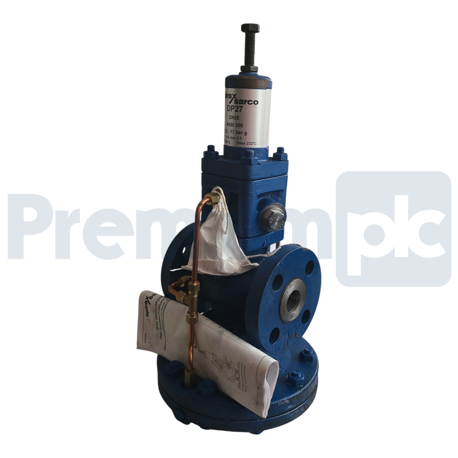 Used Spirax Sarco 4700393 DP27 Pressure Reducing Valve DN25 1" ANSI 300 0.2-17 bar g