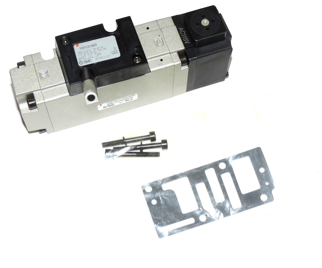 Used NEW SMC NVSP4126-0009D SOLENOID VALVE 150 PSI MAX, 120 VAC, 60 HZ, NVSP41260009D