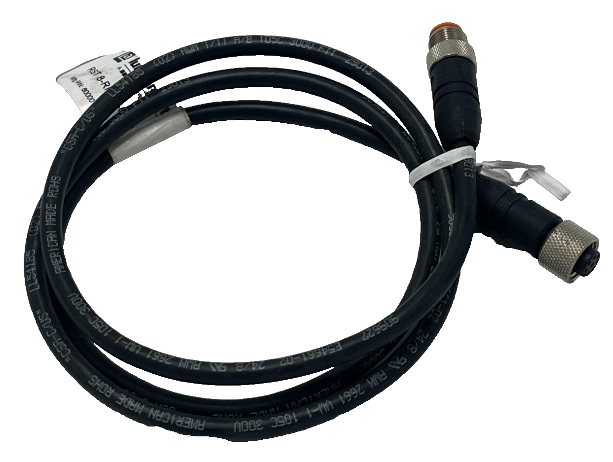 Used BELDEN 600001998 | LUMBERG Automation RST 8-RKT 8-Pin M12 Male Straight Cable 1M