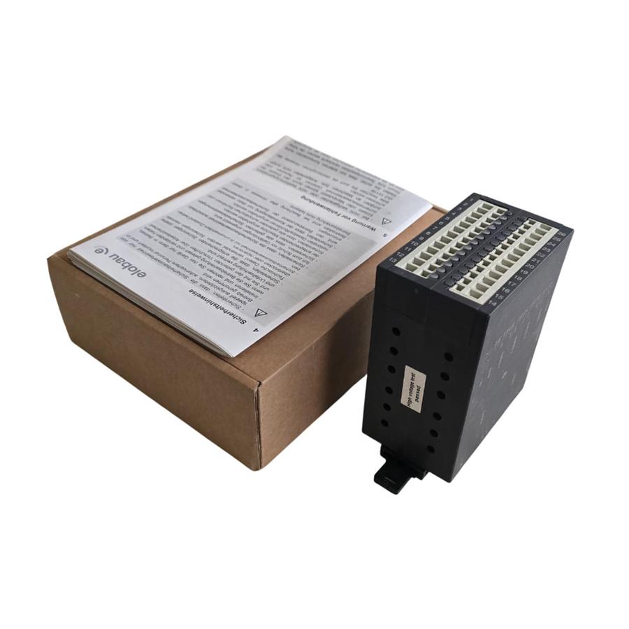 Used ELOBAU 4621273E SAFETY CONTROL RELAY 24V AC/DC HOLAC 82.0451.7 / 105042998 NSMP