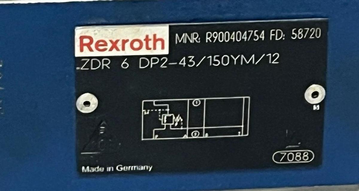 Bosch Rexroth R900404754 Pressure Reducing Valve - ZDR6DP2-4X/150YM/12 - NG6