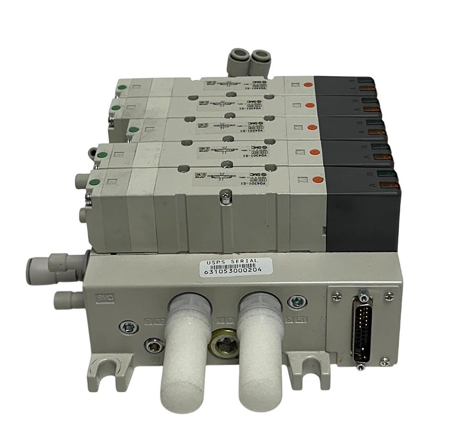 Used SMC VV5Q41-05-DAM01160 / VQ4401-51 / VQ4301-51 / VQ4201-51 PNEUMATIC ASSY USNP