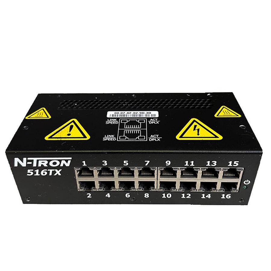 Used N-TRON 516TX-A / 516TXA INDUSTRIAL ETHERNET SWITCH 16-PORT 10/30VDC 1.0A 516TX
