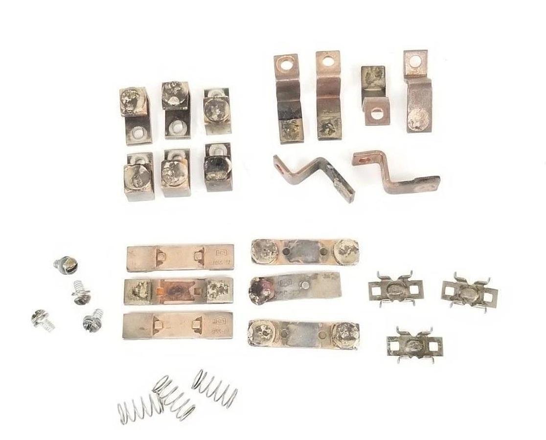Used CUTLER HAMMER 6-24-2 CONTACT KIT W/ VARIOUS PIECES 23-5537 , 23-5536 , 23-5017