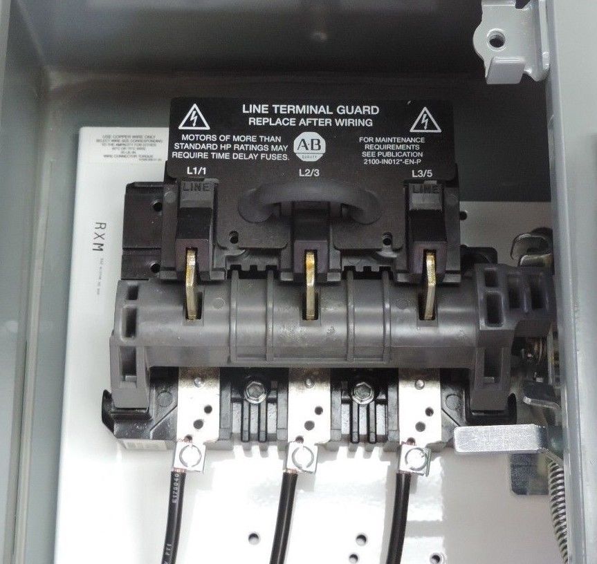 Used NIB ALLEN BRADLEY 512-BJB-6P STARTER W/DISCONNECT SWITCH SER 1 REV 6-22 512BJB6P