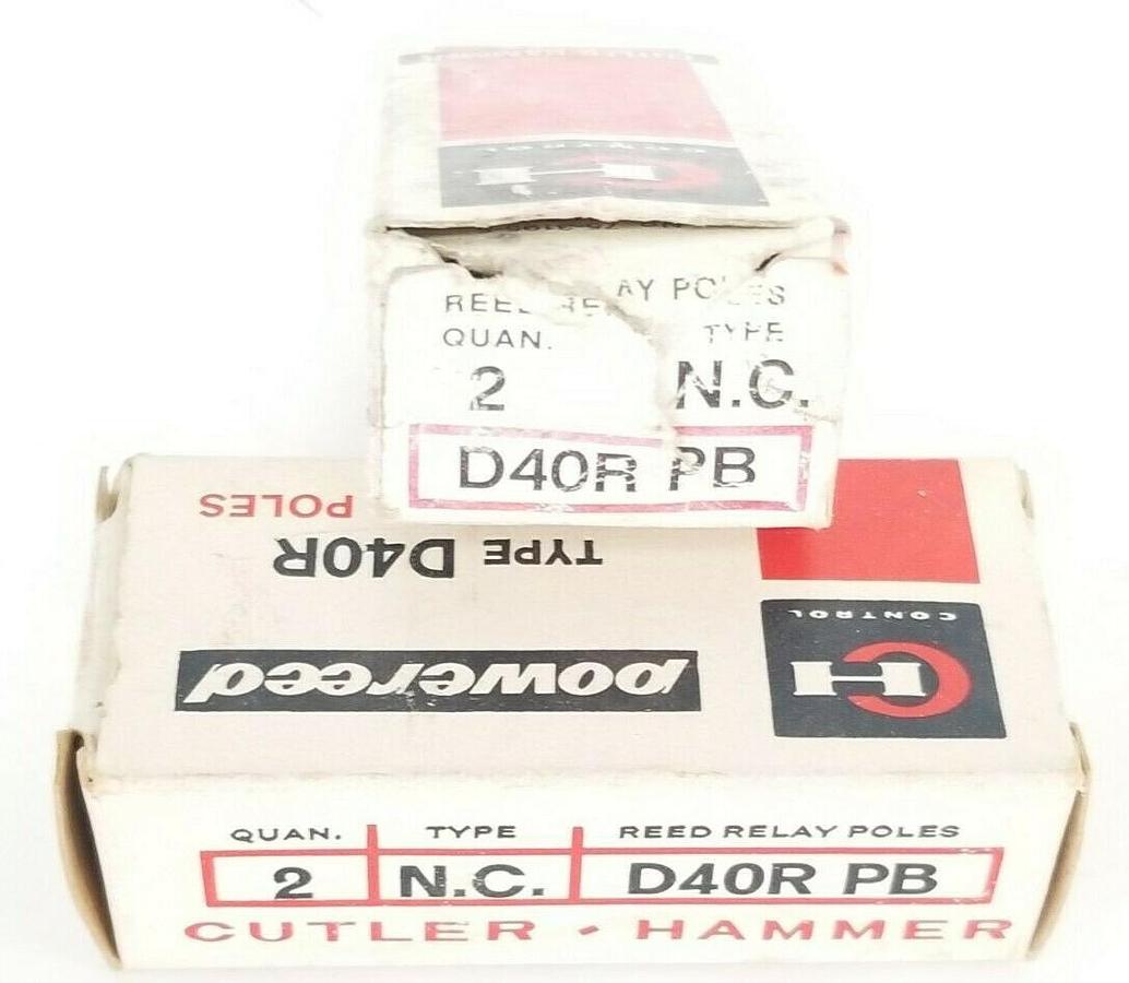 LOT OF 3 NEW EATON CUTLER HAMMER D40RPB REED RELAYS 1 N.C