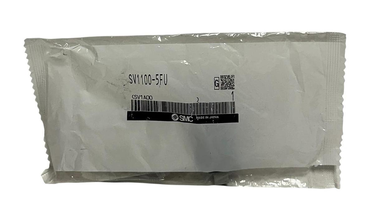 Used SMC SV1100-5FU / SV11005FU SOLENOID VALVE 5-PORT 0.15-0.7MPa PLUG-IN NSFS