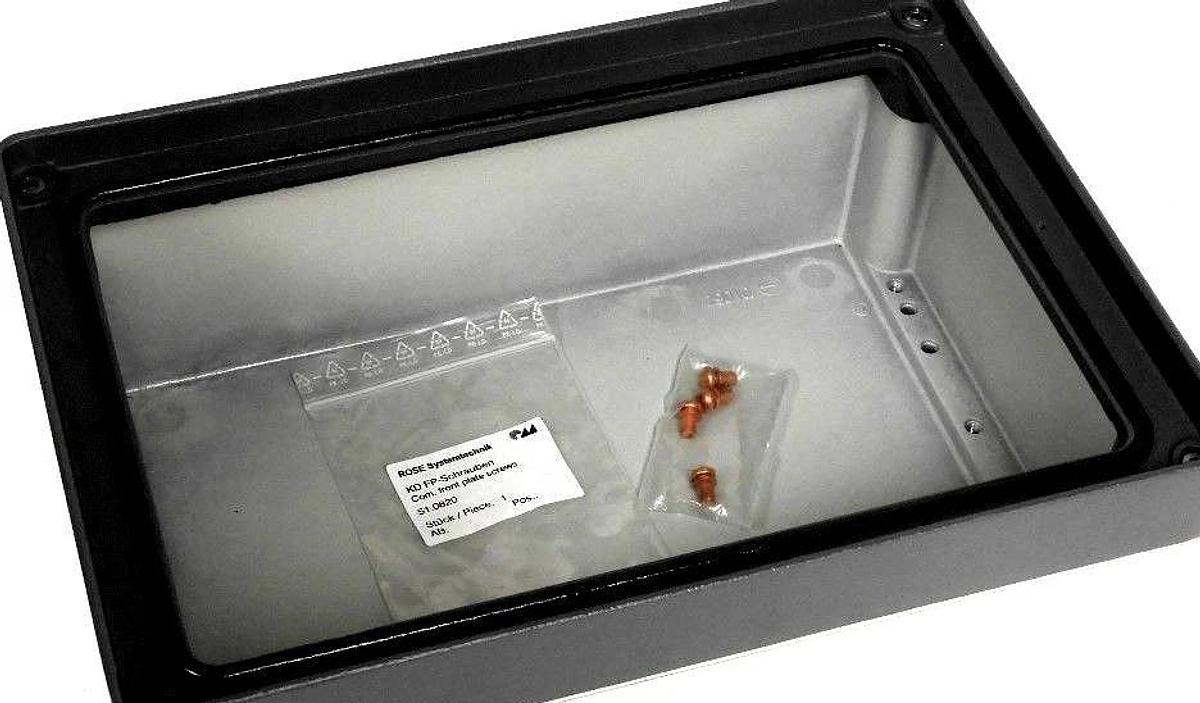 NEW ROSE SYSTEMTECHNIK 13.12.00.00.0 ENCLOSURE W/ FRONT PLATE SCREWS 131200000