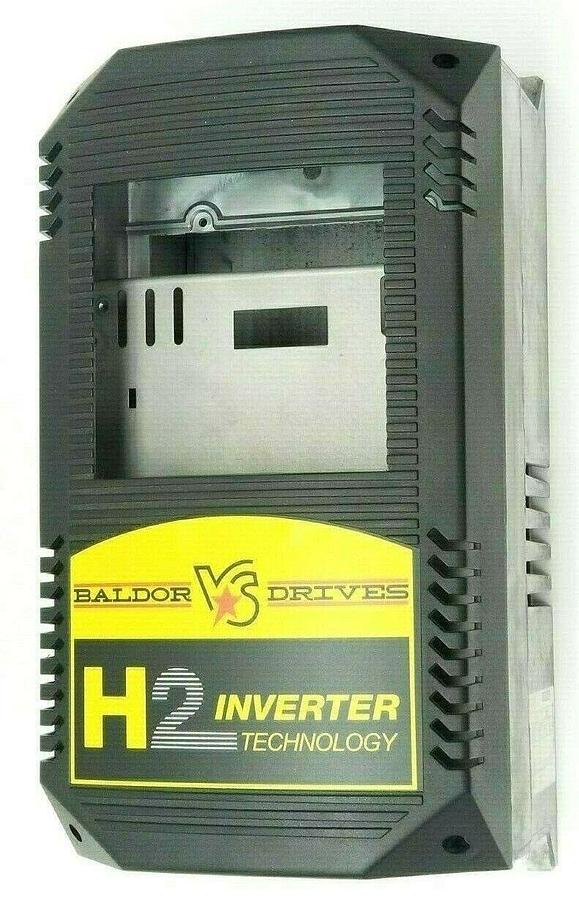 Used BALDOR DRIVES CAT. NO. VS1SP420-1B DRIVE HOUSING IN2018A10 H2 (HOUSING ONLY)