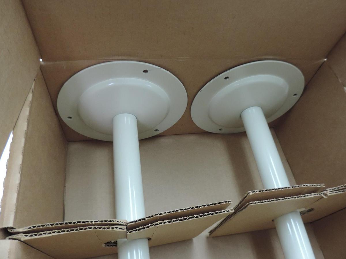 Used 2 NIB HALLOWELL 4805 STEEL PEDESTALS
