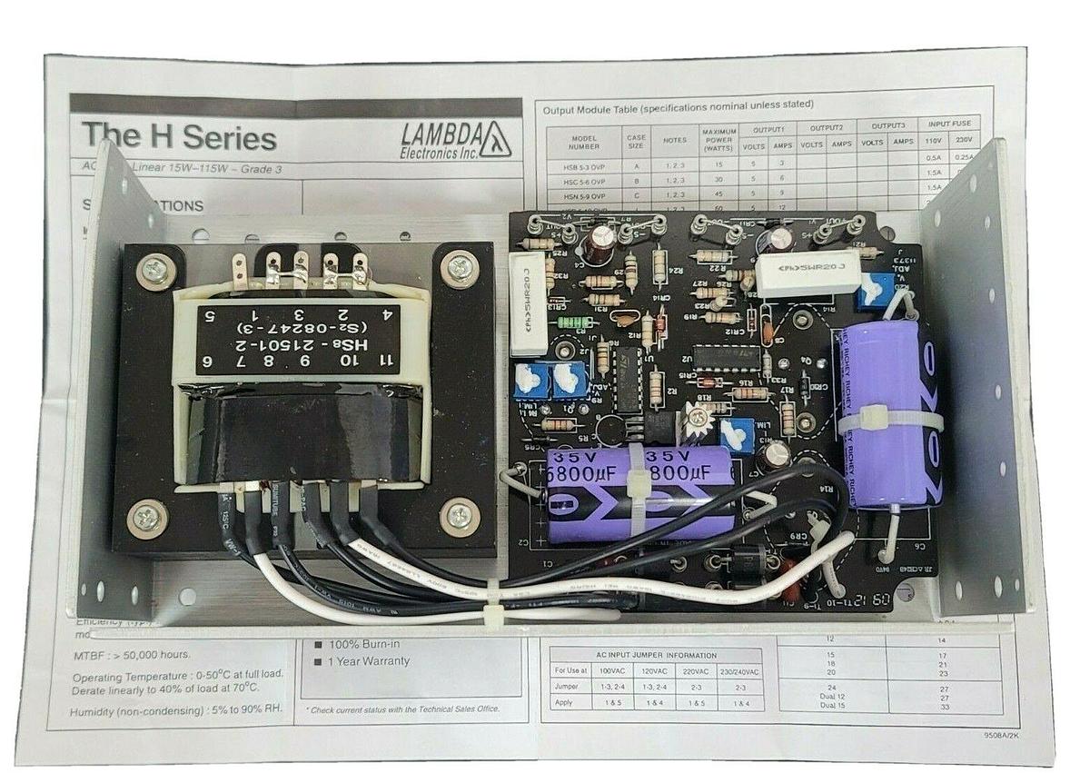 Used NEW LAMBDA HDC15 SWITCHING POWER SUPPLY
