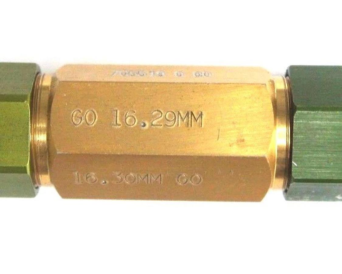 Used GENERIC 705519-0-00 PLUG GAGE 16.29MM, 16.30MM, 705519000