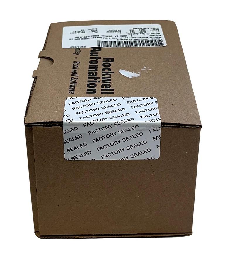 Used ALLEN BRADLEY 80026-053-04-R /1 PKG 5.0M Duplex Fiber Optic Cable OEM NSFS