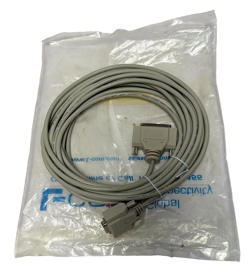 Used NEW L-COM CSNULL259MF-25 CABLE ASSY CSNULL259MF25 DB25 PLUG-DB9 RCPT 25'