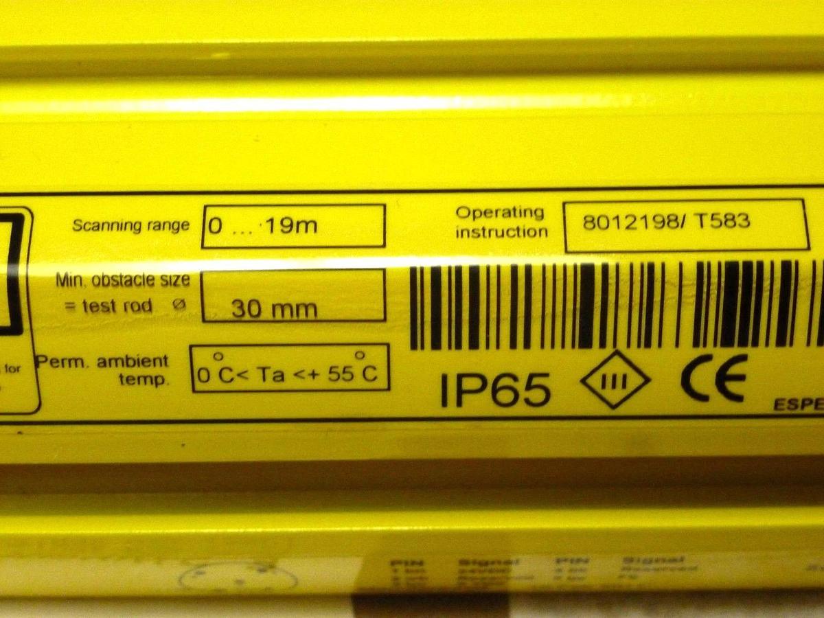 Used NIB SICK 1204118 XC40S-1203A0A00AA0 C4000 LIGHT CURTAIN 1200MM GUARDED AREA