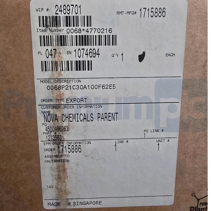 Rosemount Series 68 RTD Temperature Sensor Platinum 0068P21C30A100F62E5 NSMP