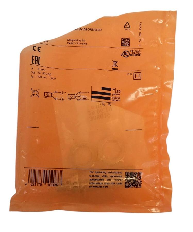 NEW IFM EFECTOR IFB3007-BPKG/US-104 PROXIMITY SENSOR IFS205, 10...30VDC