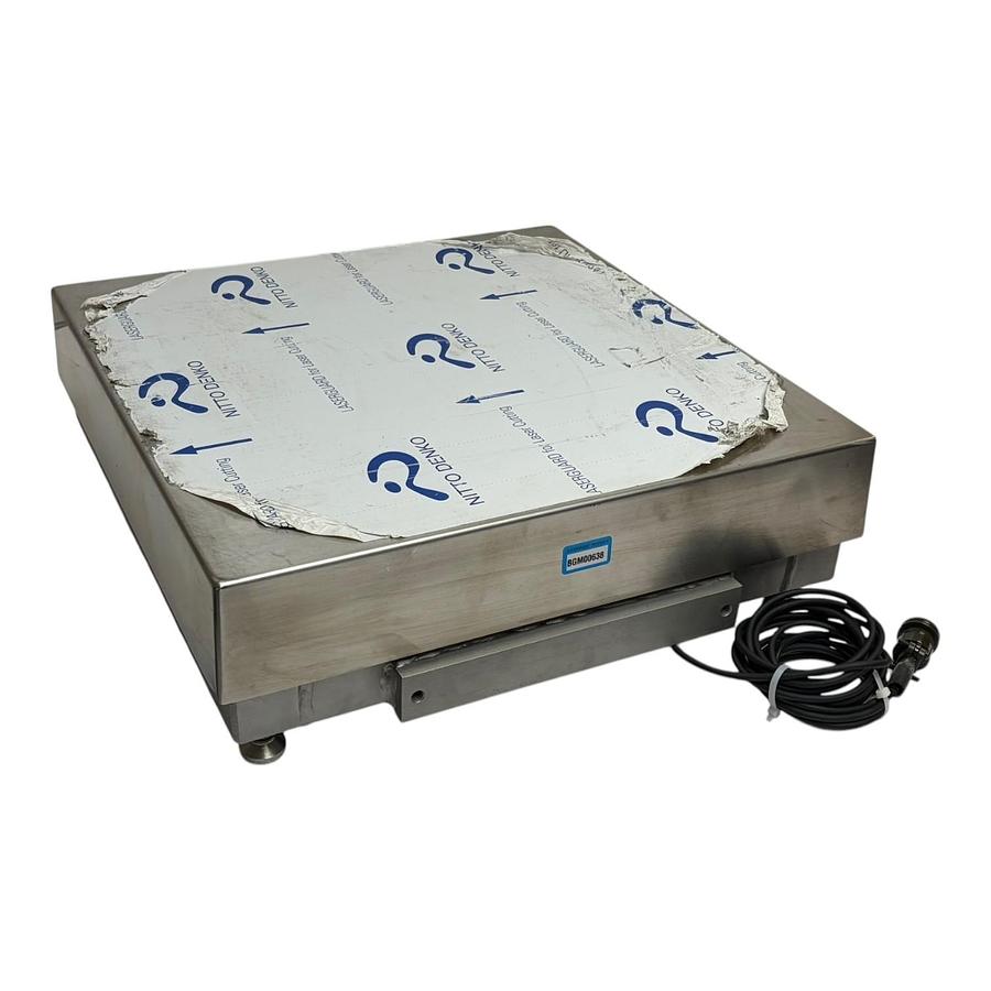 Used Mettler Toledo HD100SR Heavy Industrial 250 lb Bench Scale Base Stainless