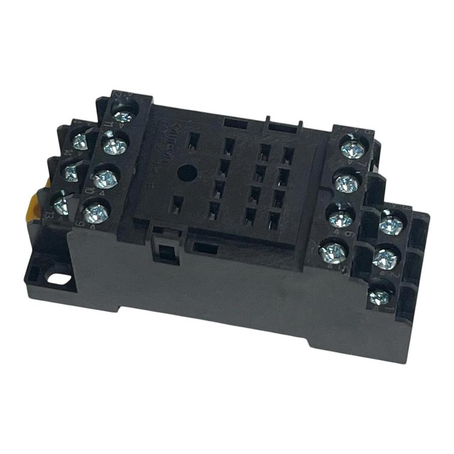 Omron PYFZ-14-E 14-Pin DIN Rail Relay Socket 6A 250VAC MY4 Series - NEW SURPLUS
