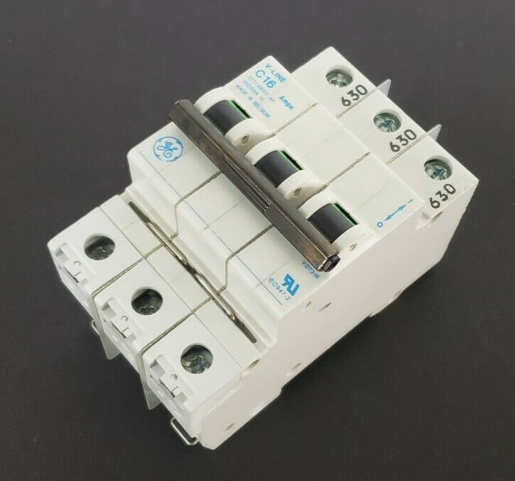 Used NEW GE V07316 / V-LINE C16 CIRCUIT BREAKER 3P, 16A, 277/480VAC