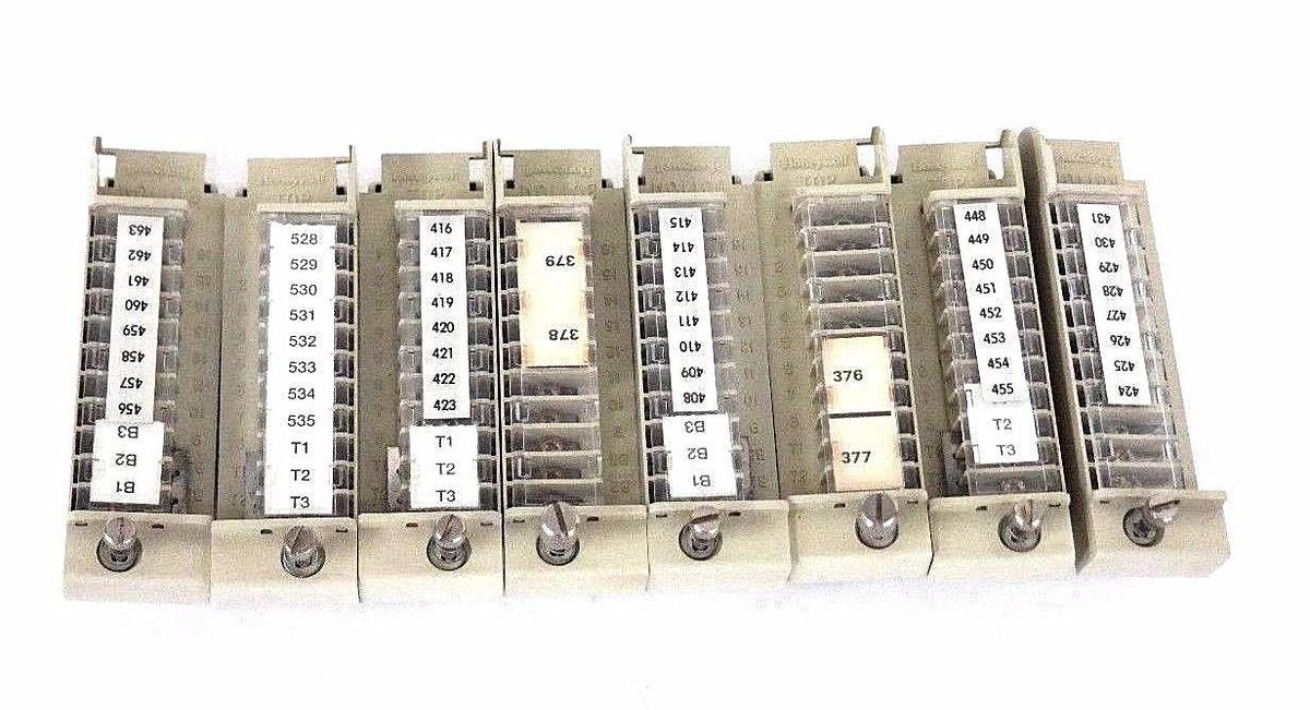 Used LOT OF 8 HONEYWELL P/N 22017 TERMINAL BLOCKS MODEL 621-9950
