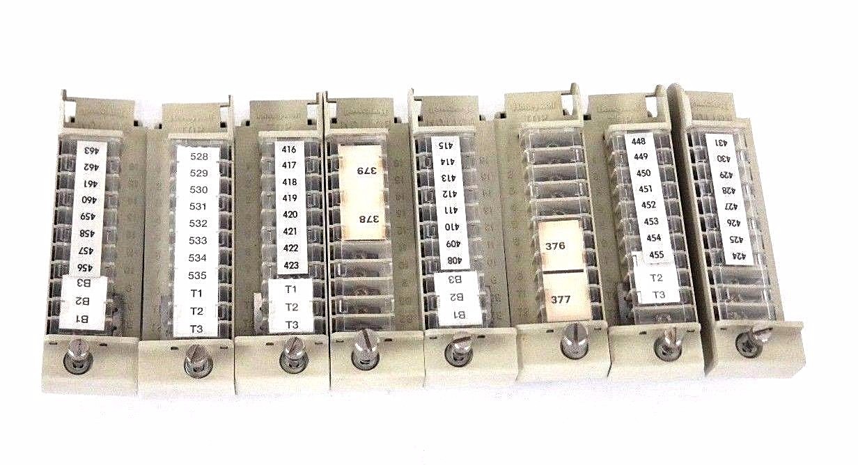 Used LOT OF 8 HONEYWELL P/N 22017 TERMINAL BLOCKS MODEL 621-9950