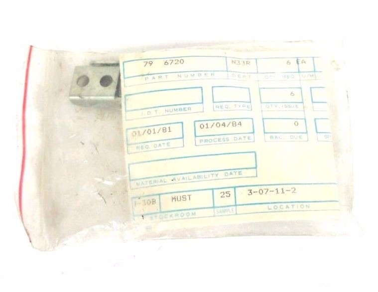 Used LOT OF 6 NEW EATON CUTLER HAMMER 79-6720 ACCESSORY BRACKETS 796720