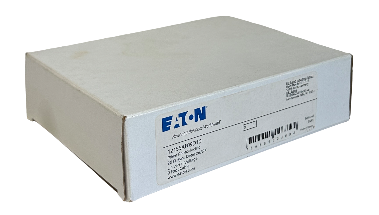 Used EATON 12155AF09D10 PRISM PHOTOELECTRIC 20FT SYNC DETECTOR/DK 9FT CABLE NSMP