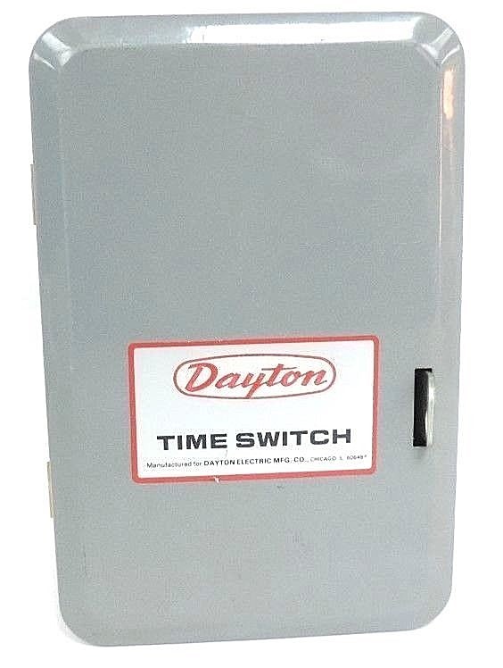 Used DAYTON 2E026 PROGRAM TIME SWITCH FOR 96 TIMING OPERATIONS ON 24 HOUR SCHEDULE
