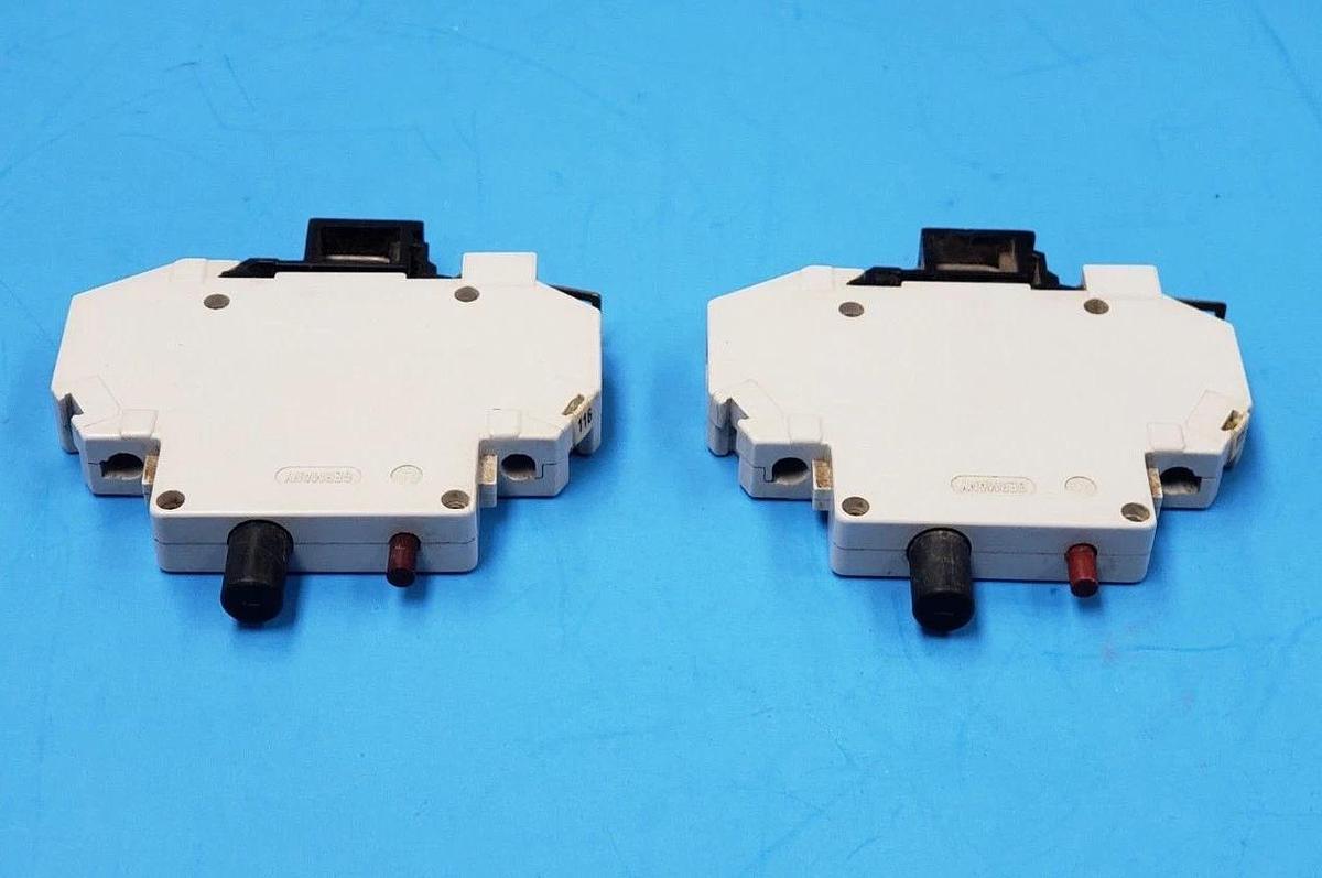 Used LOT OF 2 E-T-A MAGNETIC 42-01 CIRCUIT BREAKERS 250VAC, 1POLE, 4201