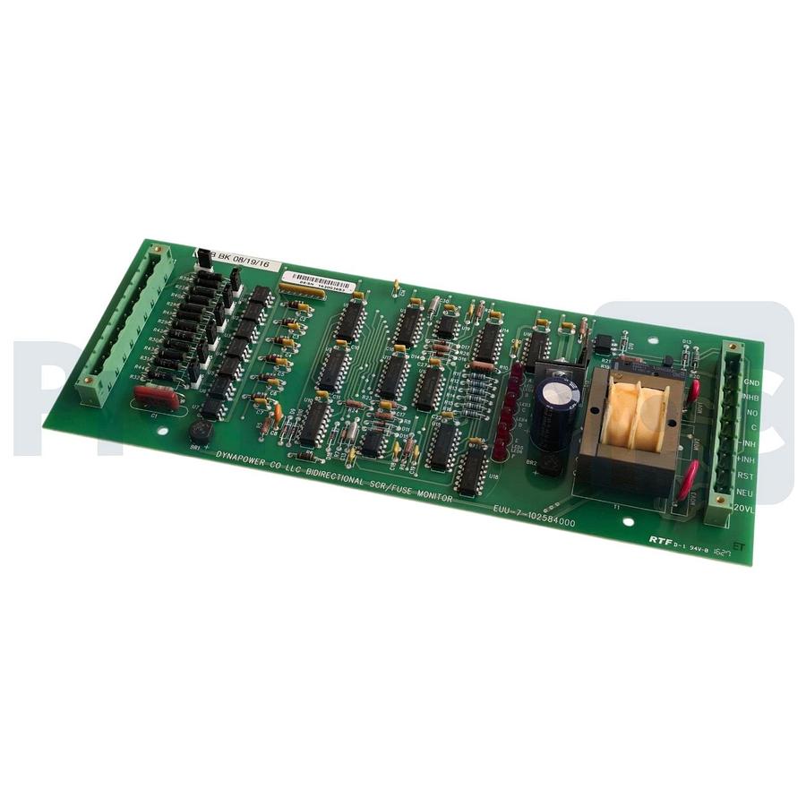 DYNAPOWER CO EUU-7-102584000 BIDIRECTIONAL SCR / FUSE MONITOR BOARD NSNP