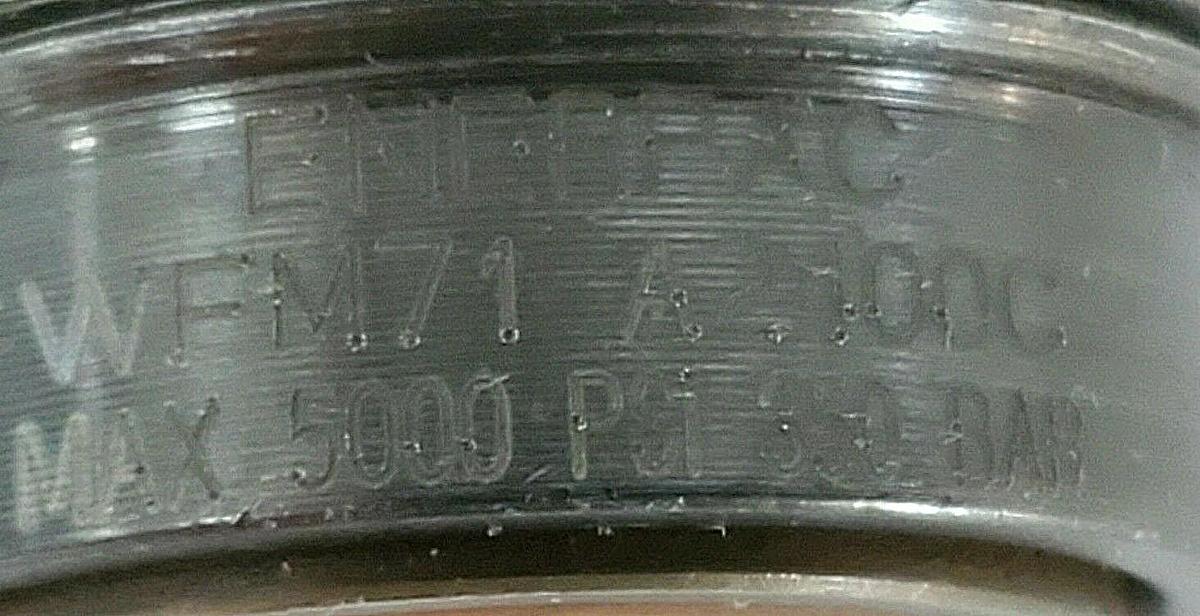 Used ENERPAC WFM71 A2400C WORKHOLDING CYLINDER MAX 5000 PSI, 350 BAR