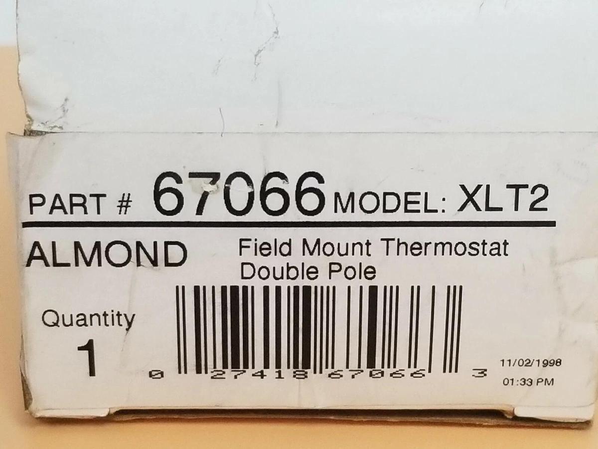 Used NIB CADET 67066 MODEL XLT2 FIELD MOUNT THERMOSTAT, DOUBLE POLE, 67066XLT2