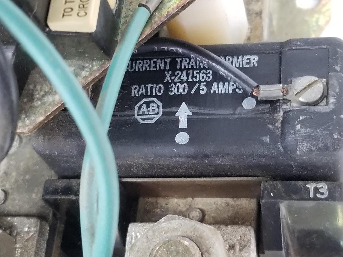 Used ALLEN BRADLEY 509-FOB NON-REVERSING STARTER NEMA SIZE 5, SER. L, 3P, 3PH, 509FOB