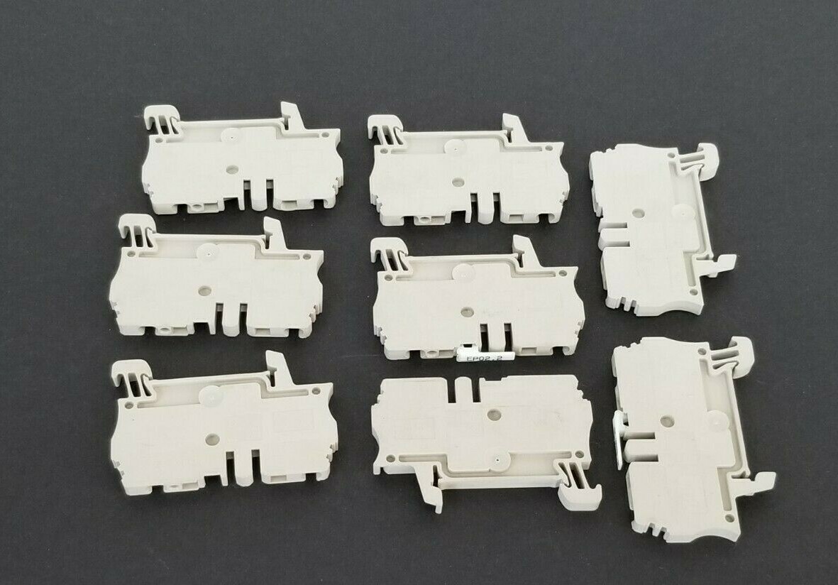 Used LOT OF 8 NEW WEIDMULLER ZDU 2.5 FEED THROUGH TERMINALS GREY