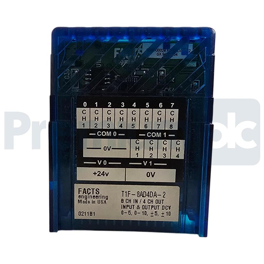 FACTS ENGINEERING T1F-8AD4DA-2 TERMINATOR ANALOG I/O MODULE 8CH/IN 4CH/OUT NSMP