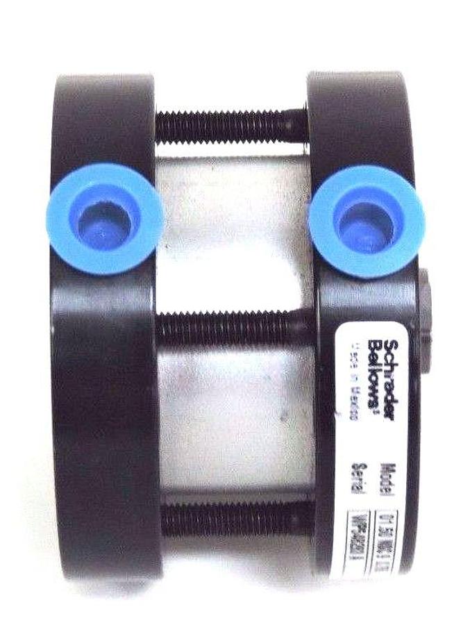 Used NEW SCHRADER BELLOWS 01.50 NSC 9 0.750 PNEUMATIC CYLINDER 250PSI, 0150NSC90750