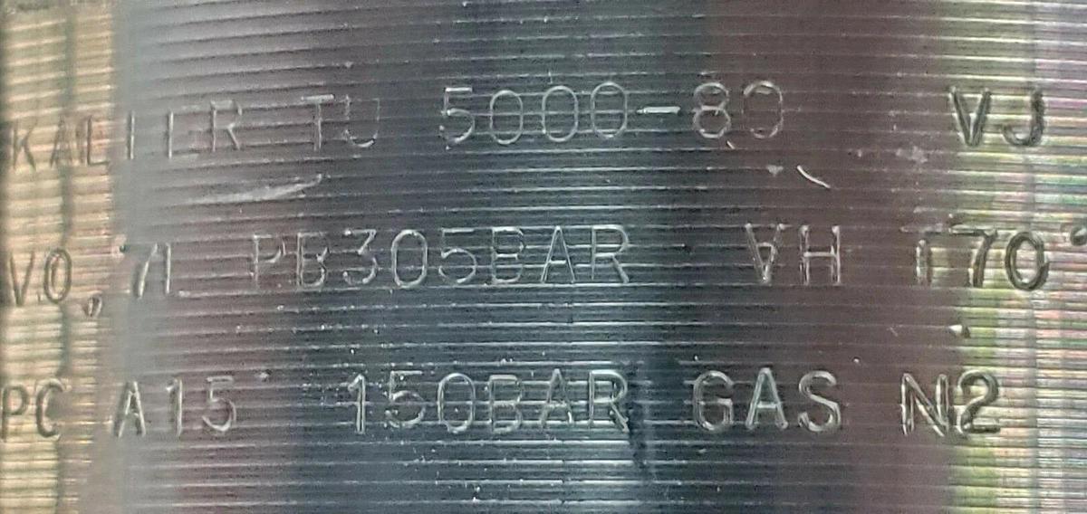 Used KALLER M-1500 GAS SPRING METRIC TU 5000-80