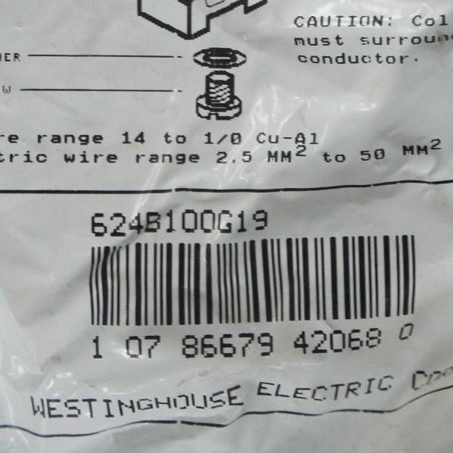 BAG OF 5 NEW CUTLER HAMMER 624B100G19 TERMINAL KIT