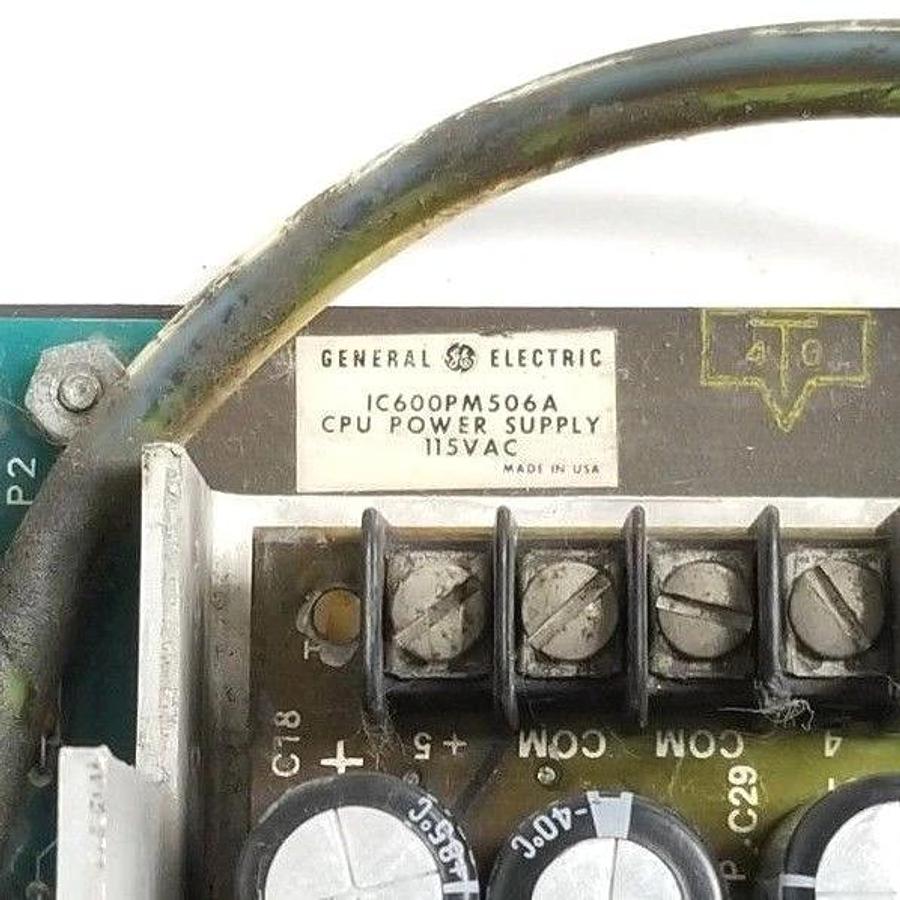 Used GENERAL ELECTRIC IC600PM506A CPU POWER SUPPLY MODULE 115VAC IC600PM506