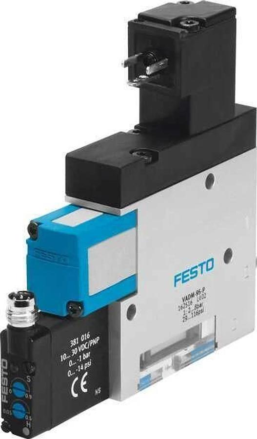 NEW FESTO ELECTRIC VADM-140-P / 162518 VACUUM GENERATOR W/O FILTER MODULE