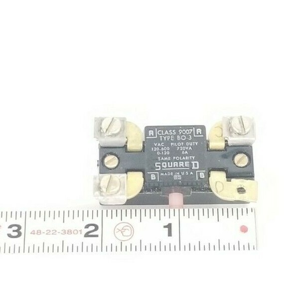 Used SQUARE D 9007-BO3 SNAP SWITCH, CLASS 9007, TYPE BO-3, 9007BO3