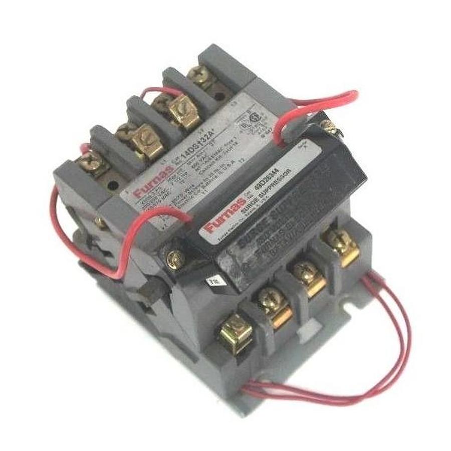 Used FURNAS 14DS+32A STARTER SER. B, 200-575VAC, 7-1/2-10HP, 27 AMP MAX W/ 49D26344