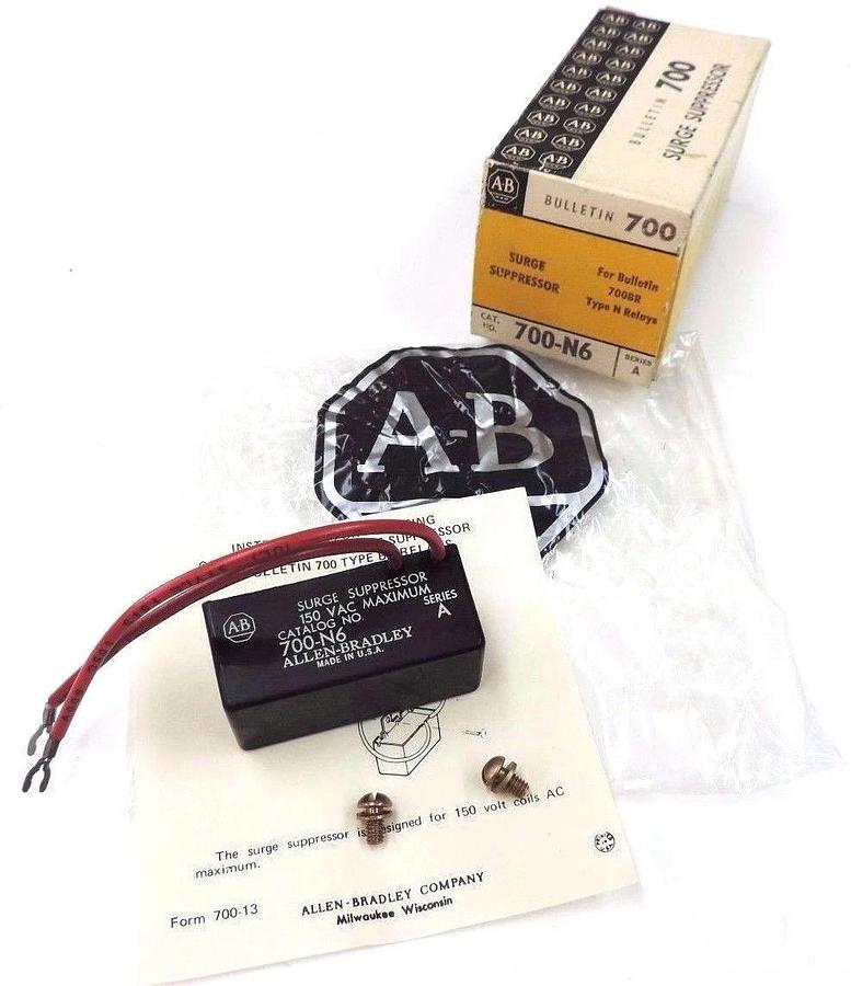 Used NIB ALLEN BRADLEY 700-N6 SURGE SUPPRESSOR 700N6 SER. A